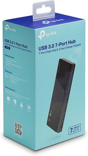 TP-Link UH700 7-Port USB 3.0 Verteiler Hub Highspeed 5 Gbit USB Adapter [B-WARE]