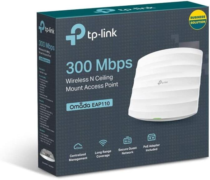 TP-Link EAP110 Wlan Access Point Outdoor PoE Wand Deckenmontage TP-Link EAP110 Wlan Access Point Outdoor PoE Wand Deckenmontage