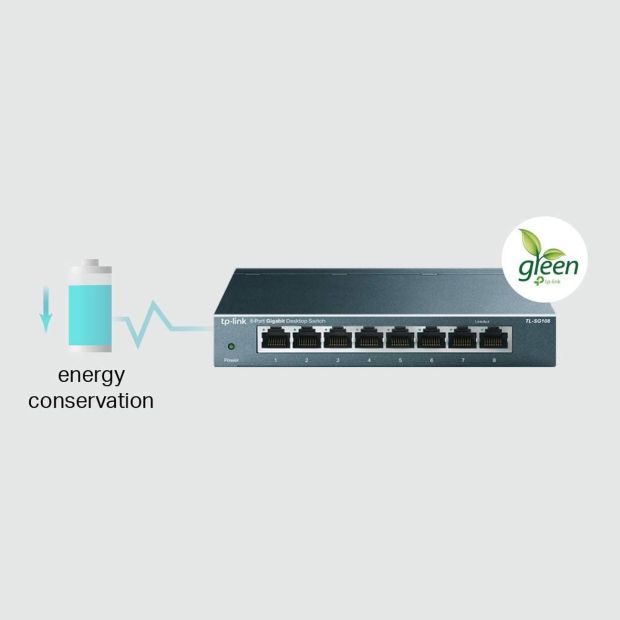 TP-Link TL-SG108S 8 Port Gigabit Ethernet Netzwerk Switch 1000Mbit (B-WARE) TP-Link TL-SG108S 8 Port Gigabit Ethernet Netzwerk Switch 1000Mbit (B-WARE)