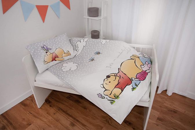 Herding Baby Bettwäsche SET Bettbezug 100x135 Kissenbezug Winnie Puuh