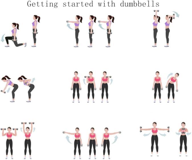 Fidusport Dumbbell Set Gusseisenkern 2er Set (2x5kg -Dunkelgrün) - Hanteln Gewichte