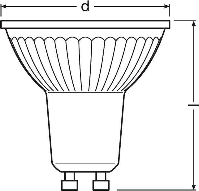 OSRAM LED GU10 Reflektorlampe  dimmbar kaltweiß LED Spot 35W 