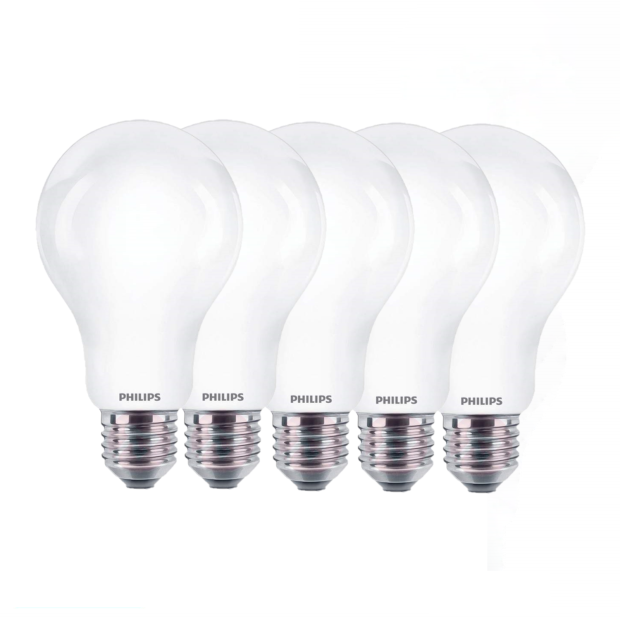 5x Philips LED E27 Glühbirne 100W Warmweiß Glühbirne 5x Philips LED E27 Glühbirne 100W Warmweiß Glühbirne