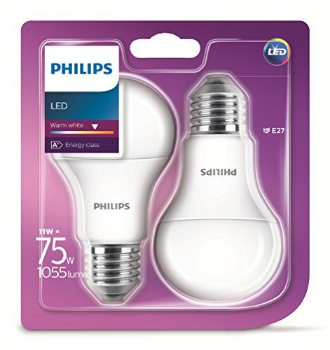 Philips LED 75 W E27 Edisongewinde Warmweiß Licht 2ER PACK Philips LED 75 W E27 Edisongewinde Warmweiß Licht 2ER PACK