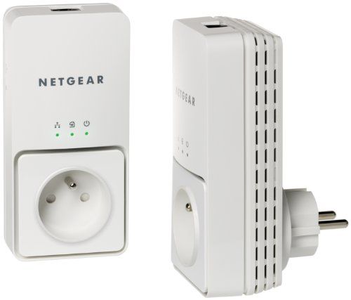 Netgear XAVB2501 Pack 2 Adaptern CPL Ethernet Powerline 200 Mbit/s