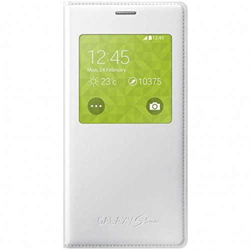 Samsung S-View Hülle Case Cover für Samsung Galaxy S5 Mini - Weiß