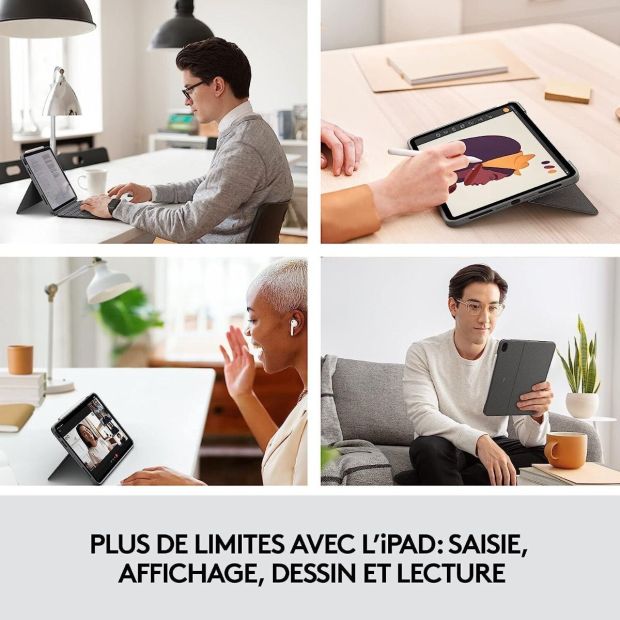 Logitech Combo Touch Case Schutzhülle mit Tastatur FR Layout [B-WARE]