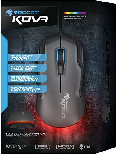 ROCCAT (B-WARE) Kova Pure Performance Gaming Maus Grau/schwarz ROCCAT (B-WARE) Kova Pure Performance Gaming Maus Grau/schwarz