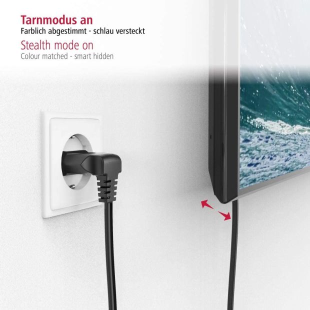 Hama Euro-Netzkabel 2-polig 5 m Schwarz Hama Euro-Netzkabel 2-polig 5 m Schwarz