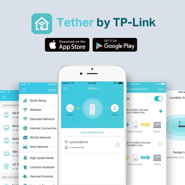TP-Link RE455 Gigabit Dualband WLAN Verstärker [B-WARE]