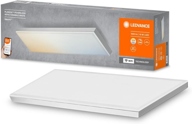 Ledvance Smart+ WIFI Tunable Weiß Panel Planon Frameless Dimmbare LED Deckenleuchte 400mmx100mm