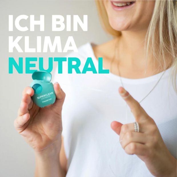 Happybrush Vegane Zahnseide SuperClean 35m Antibakterielle Zahnseidehalter 10ER Happybrush Vegane Zahnseide SuperClean 35m Antibakterielle Zahnseidehalter 10ER