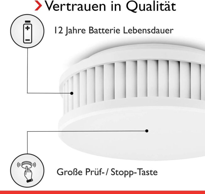 Pyrexx Rauchwarnmelder mit Magnet-Halterung PX-1 12-Jahres-Rauchmelder Pyrexx Rauchwarnmelder mit Magnet-Halterung PX-1 12-Jahres-Rauchmelder