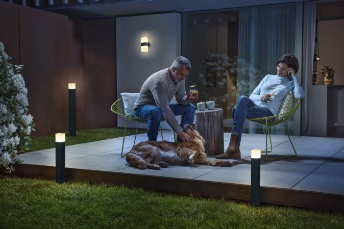 LEDVANCE SMART+ WIFI CUBE LED Aussenleuchte Stehleuchte mit WiFi RGB 80cm