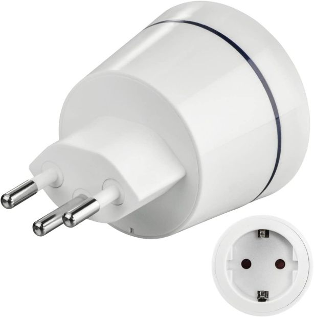 Hama Reisestecker Typ J Schweiz CH - Schuko Reiseadapter Travel Adapter