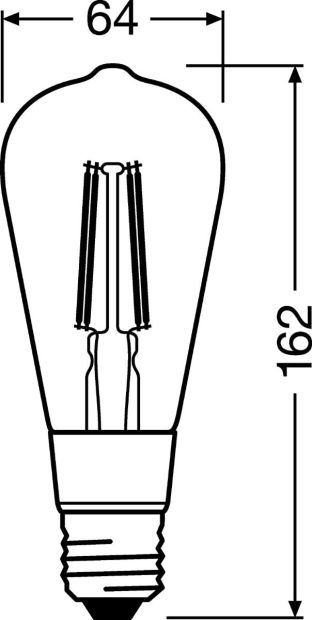 Ledvance LED Lampe E27 Goldglas Glühbirne dimmbar warmweiß Smart ZigBee