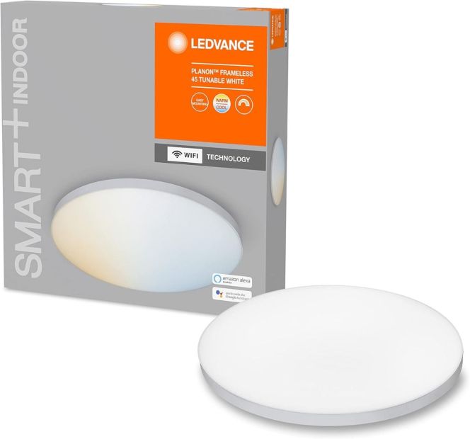 LEDVANCE Smarte+ Planon Frameless Ø 45 cm WIFI Dimmbar LED Decken/Wandleuchte 
