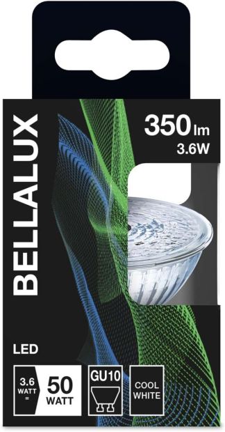 Bellalux GU10 LED Spot Reflektor Lampe 50W kaltweiß Licht 10er]