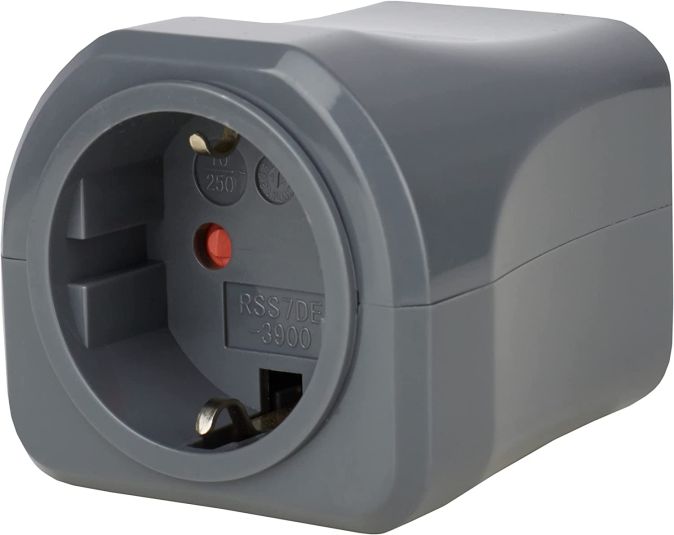 Brennenstuhl Reisestecker-Set/Reiseadapter-Set Steckdosenadapter schwarz