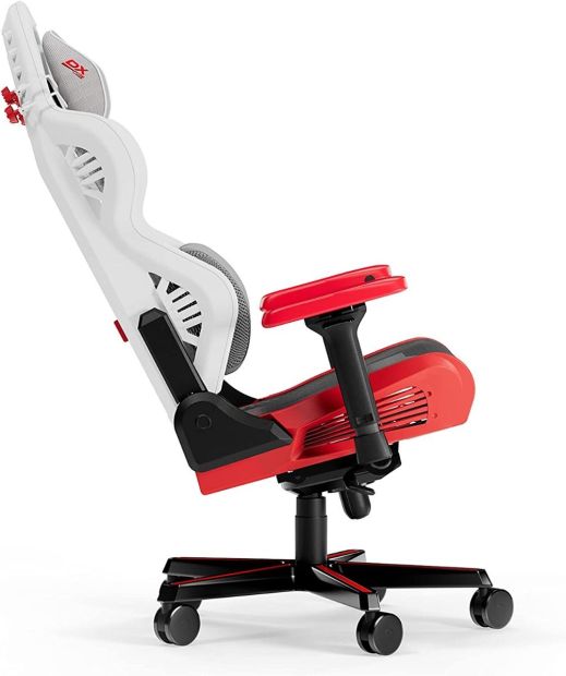 DXRacer das Orginal Air R1S Gaming Stuhl Weiß-rot-schwarz-grau, 200 cm[B-WARE]