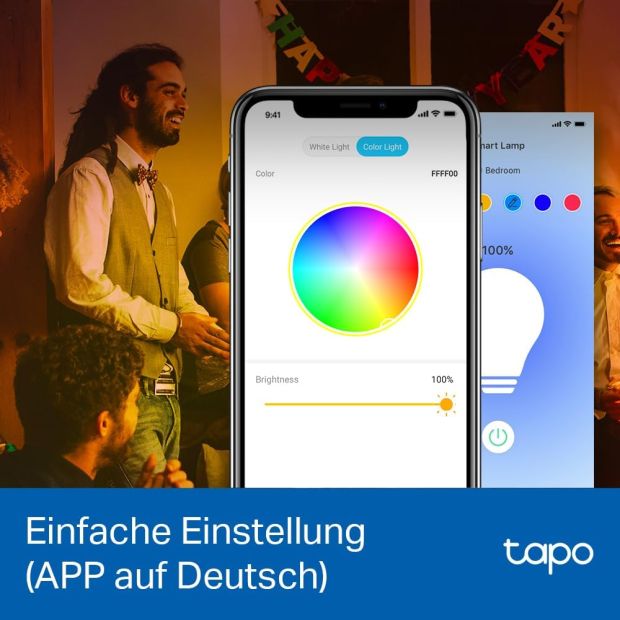 TP-Link Tapo L530E Lampe E27 Energie Leuchtmittel WLAN Glühbirne [4er Pack]