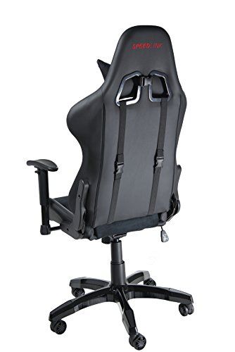 Speedlink B-Ware REGGER Gaming Chair Stuhl (Kunstleder und Kunstwildleder, Rückenlehnenhöhe: ca. 81 cm) schwarz