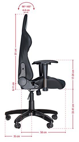 Speedlink B-Ware Verstellbarer Stuhl mit Armlehnen - Regger Gaming Chair