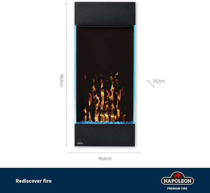 Napoleon Allure Vertical 38 Elektrokamin Wandkamin 96cm Elektrischer Kamin Napoleon Allure Vertical 38 Elektrokamin Wandkamin 96cm Elektrischer Kamin