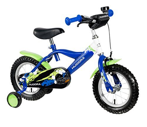 HUDORA Kinder-Fahrrad, blau, mit Stützrädern - Fahrrad für Jungs