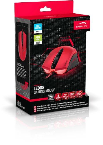 Speedlink (B-WARE) 5-Tasten Gamer Maus für PC / Computer - Ledos Gaming Mouse USB Speedlink (B-WARE) 5-Tasten Gamer Maus für PC / Computer - Ledos Gaming Mouse USB