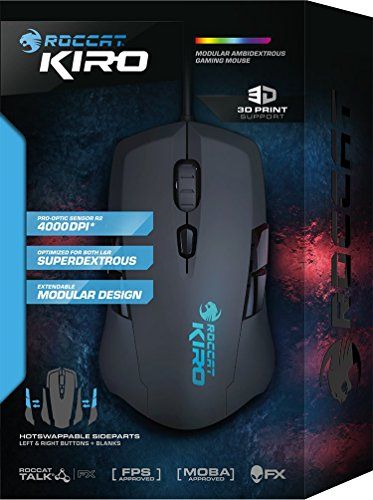 ROCCAT (B-WARE) Kiro-Modular Ambidextrous Gaming Maus ROCCAT (B-WARE) Kiro-Modular Ambidextrous Gaming Maus