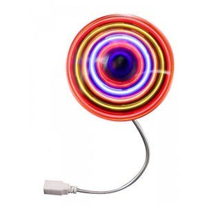 Satzuma ULF100 – USB-Ventilator mit LED-Licht Mehrfarbig Satzuma ULF100 – USB-Ventilator mit LED-Licht Mehrfarbig