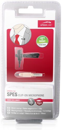 Speedlink (B-WARE) Kompaktes Ansteckmikrofon Clip-On Microphone 