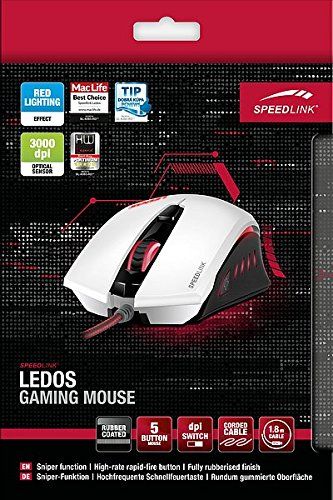 Speedlink 5-Tasten Gamer Maus für PC / Computer - Ledos Gaming Mouse USB Speedlink 5-Tasten Gamer Maus für PC / Computer - Ledos Gaming Mouse USB