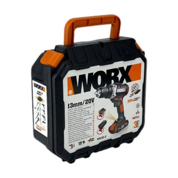 Worx Akku Bohrschrauber Starterset 50Nm 20V Akkuschrauber mit Akku/Ladegerät Worx Akku Bohrschrauber Starterset 50Nm 20V Akkuschrauber mit Akku/Ladegerät