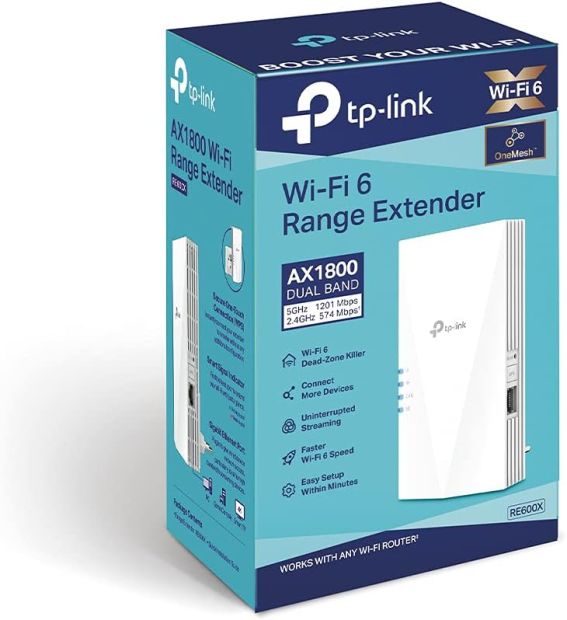 TP-Link RE600X AX1800 WLAN Verstärker Repeater Dualband WiFi 6 Router 5GHz [B-WARE]