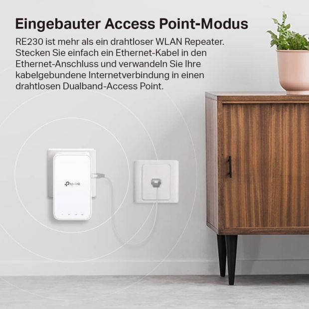 TP-Link RE230 WLAN Repeater Dualband WiFi Signal Verstärker [B-WARE]