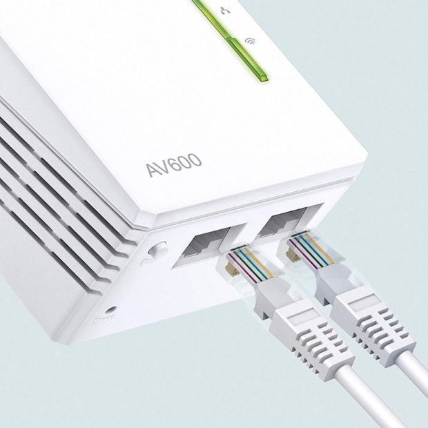 TP-Link TL-WPA4220 KIT WLAN AV600 N300 Powerline Adapter Set WiFi Extender[B-WARE]