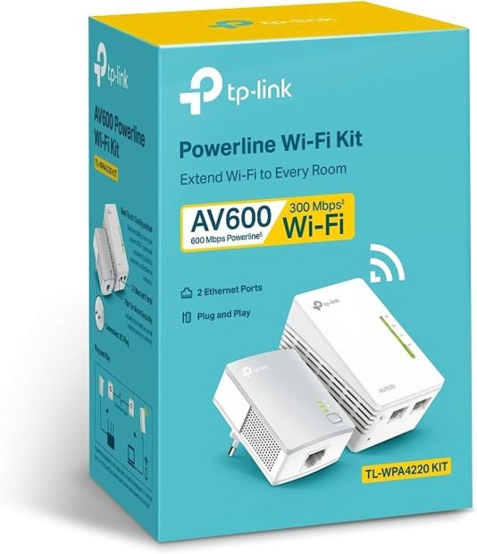 TP-Link TL-WPA4220 KIT WLAN AV600 N300 Powerline Adapter Set WiFi Extender[B-WARE]