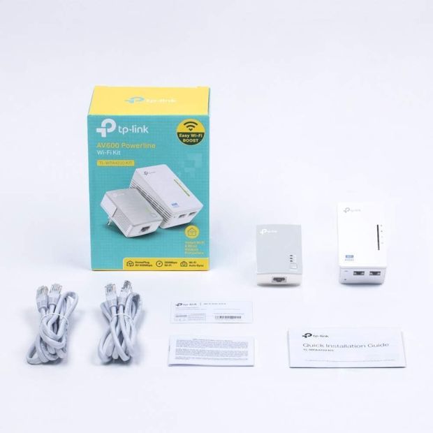 TP-Link TL-WPA4220 KIT WLAN AV600 N300 Powerline Adapter Set WiFi Extender[B-WARE]
