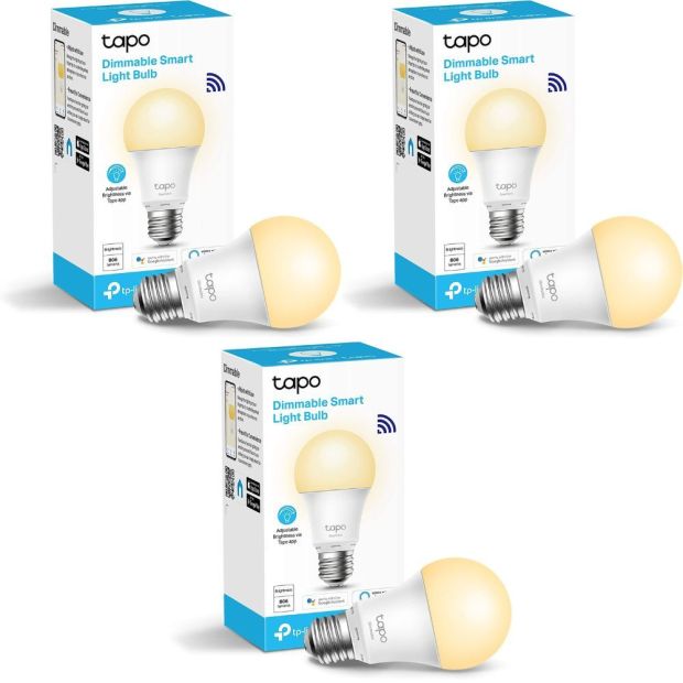 TP-Link L510E Tapo Smarte Glühbirne E27 Leuchtmittel 8,7W 3ER PACK [B-WARE]