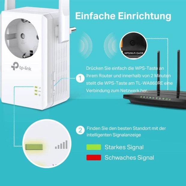 TP-Link TL-WA860RE WLAN Repeater Steckdose [B-WARE]