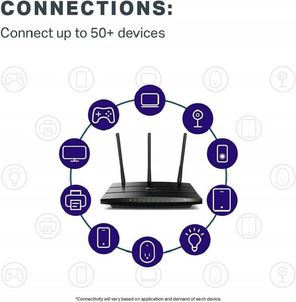 TP-Link Archer A7 Dualband WLAN Router AC1750 Repeater 1750 Mbit/s LAN Verteiler