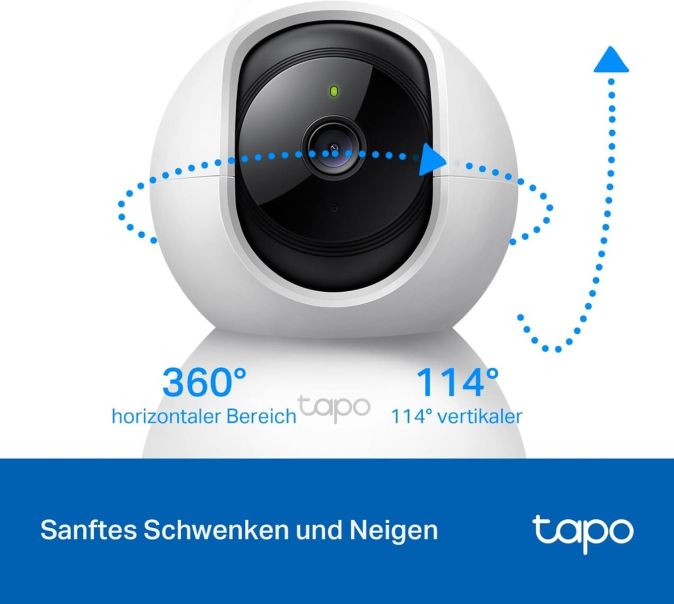 TP-Link Wifi Tapo C200 360° WLAN Überwachungskamera Nachtsicht FHD 1080P [REFURBISHED]