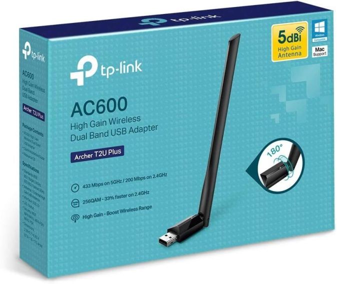 TP-LINK T2UPLUS USB WLAN Antenne Gain-Dualband 600Mbps [B-WARE]