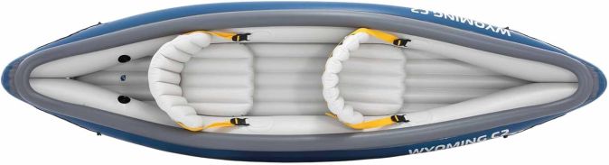 Intex Wyoming C2 Aufblasbares Kajak 307x89x53cm Schlauchboot 2-Sitzer