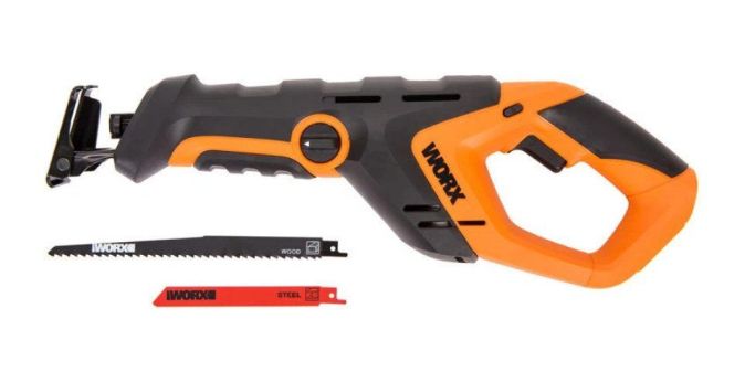 WORX WX508 Säbelsäge 20V zum Schneiden von Holz LED-Licht Reciprosäge mit Akku