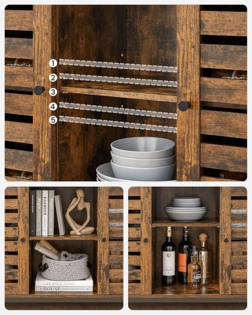 Vasagle Sideboard Kommode Küchenschrank Standschrank 