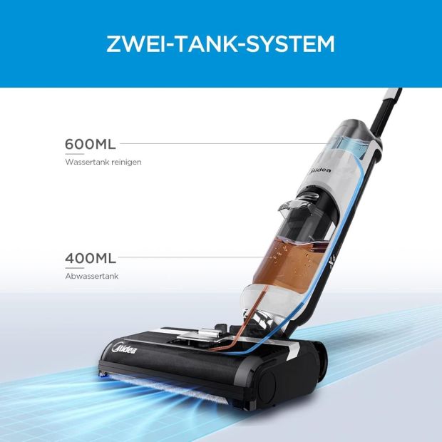 Midea X6 Kabelloser Nass Trocken Staubsauger 2in1 Selbstreinigung