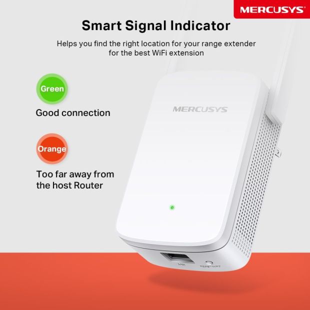 Mercusys ME30 WLAN Verstärker 867MBit/s 5GHz + 300MBit/s 2,4GHz Repeater AC1200 [B-WARE]